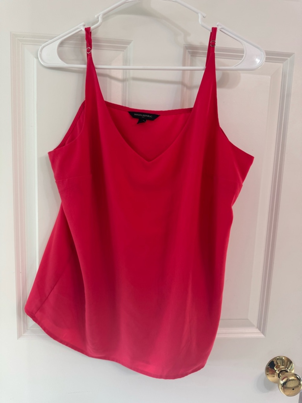 Banana Republic Bright Coral V-Neck Camisole